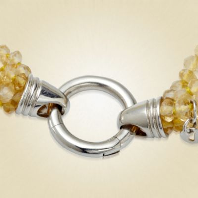 Christie Brinkley Suncatcher Necklace With Citrines, Turquoise and Cultured Pearls &mdash; Alt Image 2