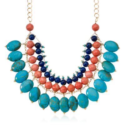Indian-Inspired Bib Necklace In Vermeil &mdash; Alt Image 1
