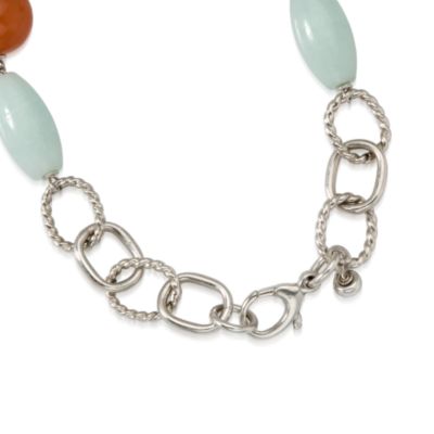 Italian Mixed Gem Necklace In Sterling Silver &mdash; Alt Image 2