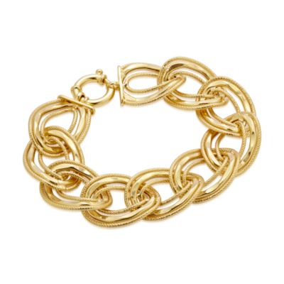 Italian Multi-Oval Link Bracelet In Vermeil &mdash; Alt Image 1