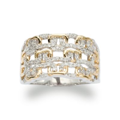 .25 ct. t.w. Diamond Ring In Vermeil and Sterling Silver &mdash; Alt Image 1