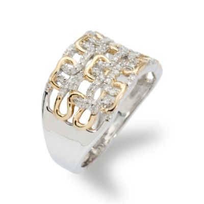 .25 ct. t.w. Diamond Ring In Vermeil and Sterling Silver &mdash; Alt Image 2