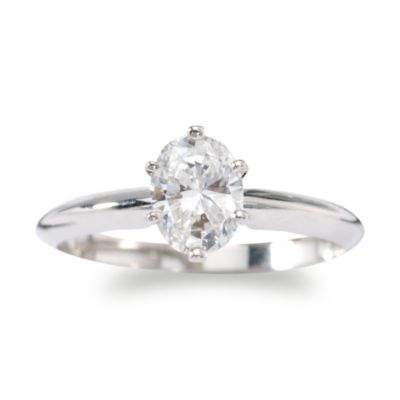 .70 Carat Diamond Solitaire Engagement Ring In 14kt White Gold. Size 6.25 &mdash; Alt Image 1