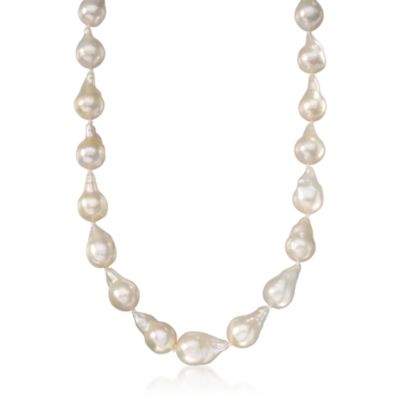 Baroque Cultured Pearl Necklace In 14kt Yellow Gold &mdash; Alt Image 1
