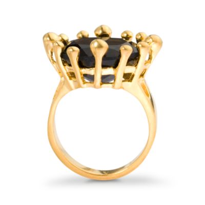 12.00 Carat Smoky Quartz Ring In Vermeil &mdash; Alt Image 3