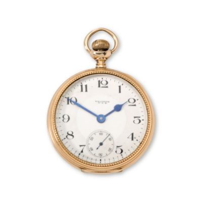 C. 1900 Vintage Waltham Pocket Watch In 14kt Yellow Gold &mdash; Alt Image 1