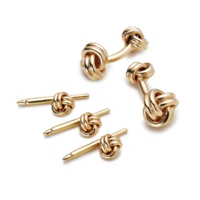 C. 1985 Vintage Tiffany & Co. 14kt Yellow Gold Tuxedo Set &mdash; Alt Image 1