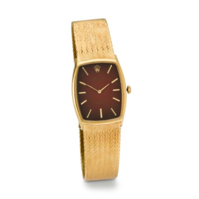 C. 1960 Vintage Rolex Men's Cellini Watch In 18kt Yellow Gold. 7.5" &mdash; Alt Image 1