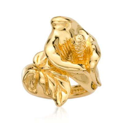 Calla Lily Ring In 14kt Yellow Gold &mdash; Alt Image 1
