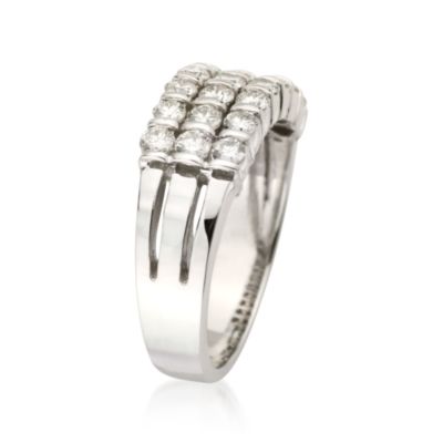 1.00 ct. t.w. Diamond Wedding Band Ring In 14kt White Gold &mdash; Alt Image 2