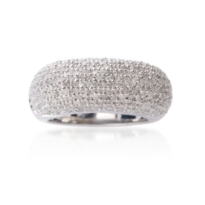 1.00 Carat t.w. Pave Diamond Band In Sterling Silver &mdash; Alt Image 1