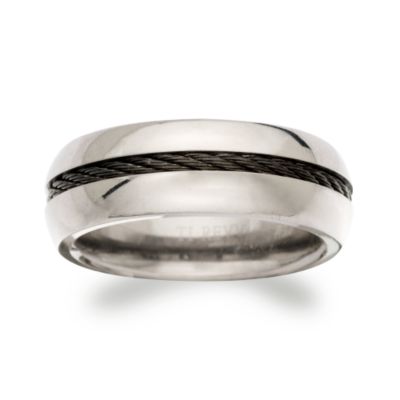 Men's Wedding Band In Titanium and Stainless Steel. Size 10 &mdash; Alt Image 1