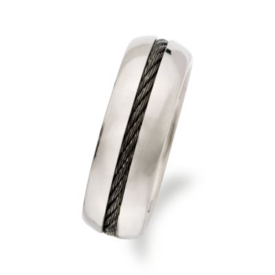 Men's Wedding Band In Titanium and Stainless Steel. Size 10 &mdash; Alt Image 2