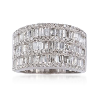 1.95 ct. t.w. Baguette and Round Diamond Ring In 14kt White Gold &mdash; Alt Image 1