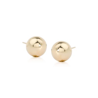 14kt Yellow Gold Ball Earrings &mdash; Alt Image 1
