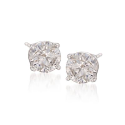 2.50 ct. t.w. Diamond Stud Earrings In 14kt White Gold &mdash; Alt Image 1