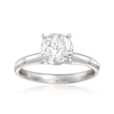 1.50 Carat Diamond Solitaire Ring In 14kt White Gold &mdash; Alt Image 1