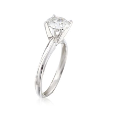 1.50 Carat Diamond Solitaire Ring In 14kt White Gold &mdash; Alt Image 2