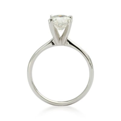1.50 Carat Diamond Solitaire Ring In 14kt White Gold &mdash; Alt Image 3