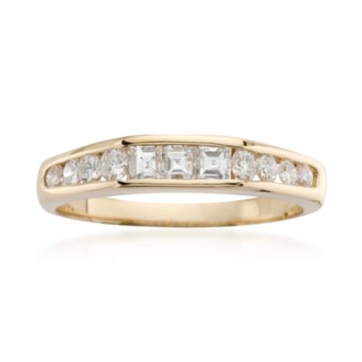 C. 1970 Vintage .50 ct. t.w. Diamond Wedding Band Ring In 18kt Yellow Gold. Size 6.25 &mdash; Alt Image 1