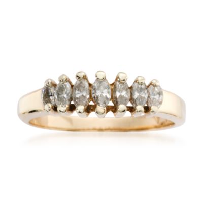 C. 1990 Vintage .50 ct. t.w. Diamond Wedding Ring In 14kt Yellow Gold. Size 6 &mdash; Alt Image 1