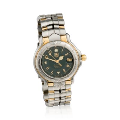 C. 1990 Vintage Tag Heuer Men's Watch In Stainless and 18kt Yellow Gold. 8" &mdash; Alt Image 1