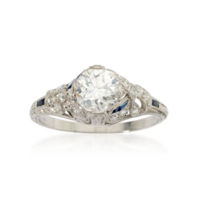 C. 1920 Vintage 1.02 Eurpoean-Cut Diamond Ring In Platinum. Size 7 &mdash; Alt Image 1