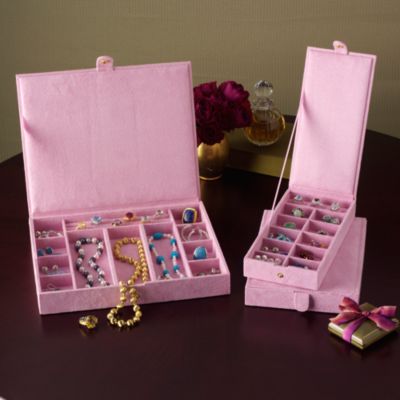 Reed & Barton Set of Three Stacking Jewelry Cases &mdash; Alt Image 1