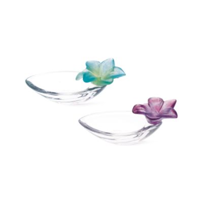 Amethyst Mini Daum Crystal Amaryllis Bowl &mdash; Alt Image 2