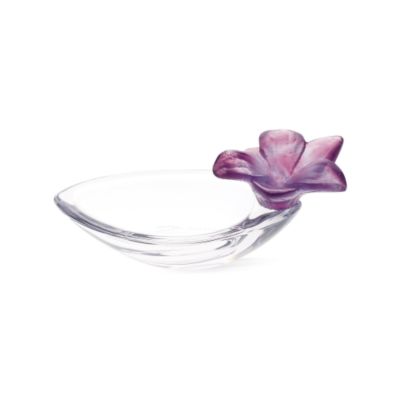 Amethyst Mini Daum Crystal Amaryllis Bowl &mdash; Alt Image 1