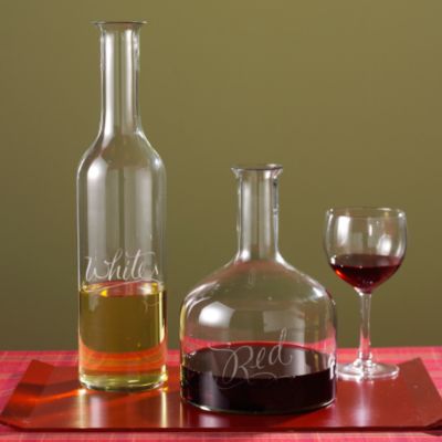 Hand Blown Glass Wine Decanter &mdash; Alt Image 1