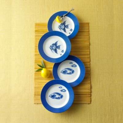 4-pc Set of "Go Fish" Appetizer-Dessert Plates &mdash; Alt Image 1