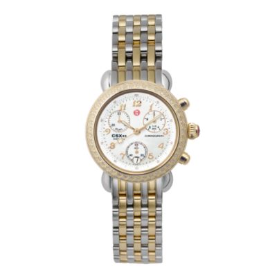 Michele Ladies' Csx33 Diamond Two-Tone Bracelet Watch &mdash; Alt Image 1