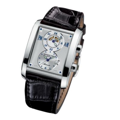 Raymond Weil Don Giovanni Men's Dual Time Zone Automatic Watch - Silver Dial &mdash; Alt Image 1