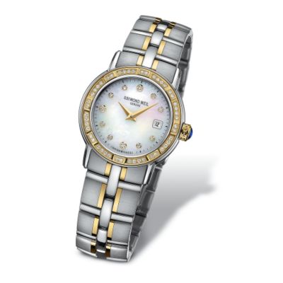 Raymond Weil Parsifal Ladies' Diamond Bezel Watch With Diamond Markers &mdash; Alt Image 1