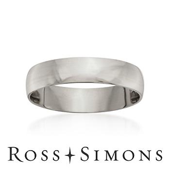 Men's 5mm Platinum Wedding Ring mens platinum ring