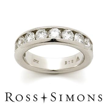 1.50 ct. t.w. 10-Stone Diamond Wedding Ring In Platinum
