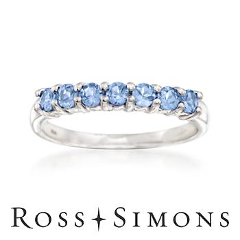.60 ct. t.w. Tanzanite Ring In 14kt White Gold