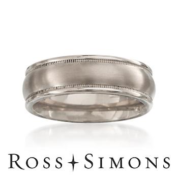 Men's 6.5mm Titanium Wedding Ring