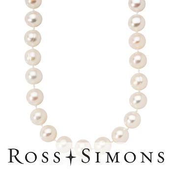 10-11mm Cultured Pearl Strand With 14kt Yellow Gold Ball Clasp