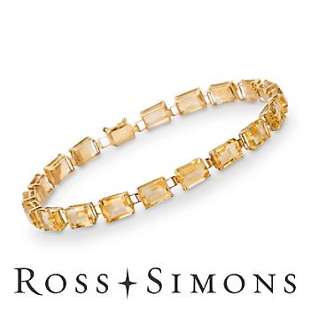 16.00 ct. t.w. Citrine Bracelet in 14kt Yellow Gold. 7"