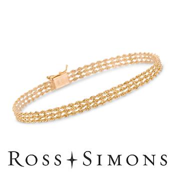14kt Yellow Gold Rope Bracelet