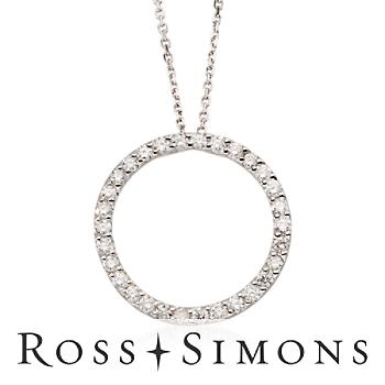 .75ct t.w. Diamond Circle of Eternity Necklace 14k White Gold 16