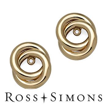 14kt Yellow Gold Knot Earring Jackets