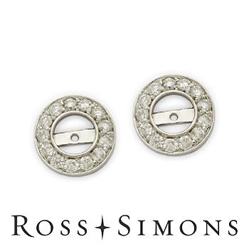 1.00 ct. t.w. Diamond Earring Jackets In 14kt White Gold