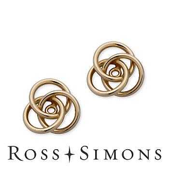 14kt Yellow Gold Love Knot Earring Jackets