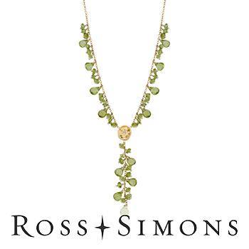 55.00ct t.w. Peridot Bead Y-Style Necklace In Gold. 16