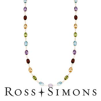 20.30 ct. t.w. Multi-Gem Necklace In 14kt Yellow Gold. 18"
