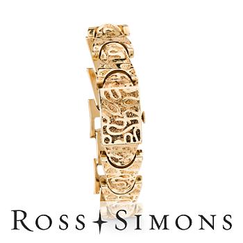 C.1950 Vintage Cartel Women's Covered Watch In Gold. 6.75