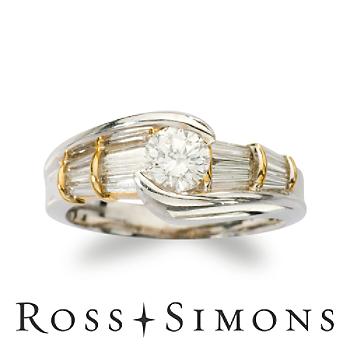 C. 1990 Vintage 1.25ct t.w. Diamond Engagement Ring In Gold. Size 7 Vintage Diamond Engagement Rings
